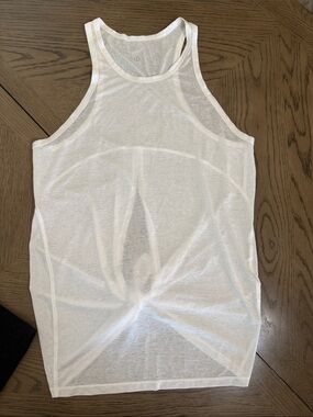 Lululemon active topSheer White Racerback Tank Top